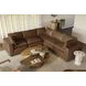 Cali Cognac Brown Leather Modular L-Sectional