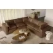 Cali Cognac Brown Leather Modular Sectional