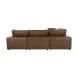 Cali Cognac Brown Leather Modular L-Sectional