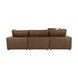 Cali Cognac Brown Leather Modular L-Sectional