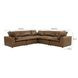 Cali Cognac Brown Leather Modular L-Sectional