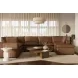 Cali Cognac Brown Leather Modular Large Chaise Sectional