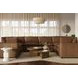 Cali Cognac Brown Leather Modular U-Sofa Sectional