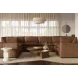Cali Cognac Brown Leather Modular U-Sofa Sectional