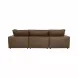 Cali Cognac Brown Leather Modular 120" Sofa