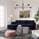Willow Navy Velvet Modular Sectional
