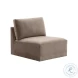 Willow Taupe Velvet Modular LAF Sectional