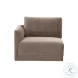 Willow Taupe Velvet Modular LAF Sectional