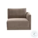 Willow Taupe Velvet Modular RAF Sectional