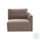 Willow Taupe Velvet Modular Large Chaise Sectional