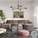 Willow Taupe Velvet Modular U Sectional