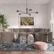 Willow Taupe Velvet Modular Large U Sectional