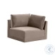 Willow Taupe Velvet Modular LAF Sectional