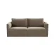 Willow Taupe Velvet Modular 74" Loveseat