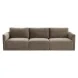 Willow Taupe Velvet Modular 105" Sofa