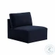 Willow Navy Velvet Modular Large Chaise Sectional
