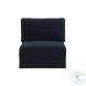 Willow Navy Velvet Modular Large Chaise Sectional