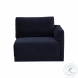 Willow Navy Velvet Modular Large Chaise Sectional