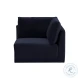Willow Navy Velvet Modular LAF Sectional