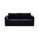 Willow Navy Velvet Modular 74" Loveseat