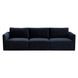 Willow Navy Velvet Modular 105" Sofa