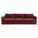 Willow Berry Red Velvet Modular 104" Sofa