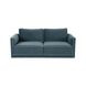Willow Misty Blue Velvet Modular 74" Loveseat