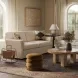Catarina Cream Performance Fabric 73" Loveseat