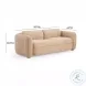 Porto Honey Boucle 90" Living Room Set