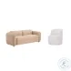 Porto Honey Boucle 90" Living Room Set
