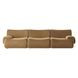 Zenith Latte Brown Velvet Modular 117" Sofa
