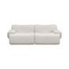 Zenith Cream Upcycled Fabric Modular Loveseat