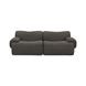 Zenith Charcoal Gray Upcycled Fabric Modular 80" Loveseat