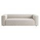 Aurora Pebble Beige Heavy Basketweave 90" Sofa