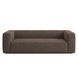 Aurora Rosewood Brown Heavy Basketweave Sofa
