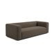 Aurora Rosewood Brown Heavy Basketweave Sofa