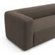 Aurora Rosewood Brown Heavy Basketweave Sofa