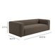 Aurora Rosewood Brown Heavy Basketweave Sofa