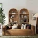 Aurora Brown 90" Sofa