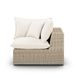 Cali Natural Performance Fabric & Natural Wicker 121" Modular Outdoor Sofa