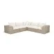 Cali Natural Performance Fabric & Natural Wicker Modular Outdoor L-Sectional