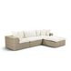Cali Natural Performance Fabric & Natural Wicker Modular Outdoor Sectional