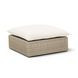 Cali Natural Performance Fabric & Natural Wicker Modular Outdoor Sectional