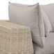 Cali Light Gray Fabric & Natural Wicker Modular Outdoor L-Sectional