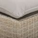 Cali Light Gray Fabric & Natural Wicker Modular Outdoor Double Chaise