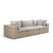 Cali Light Gray Fabric & Natural Wicker Modular Outdoor Conversation Set