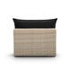 Cali Black Fabric & Natural Wicker Modular Outdoor Conversation Set