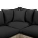 Cali Black Fabric & Natural Wicker Modular Outdoor U-Sectional