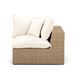 Cali Natural Performance Fabric & Brown Wicker Modular Outdoor Conversation Set