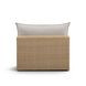 Cali Light Gray Fabric & Brown Wicker Modular Outdoor Conversation Set